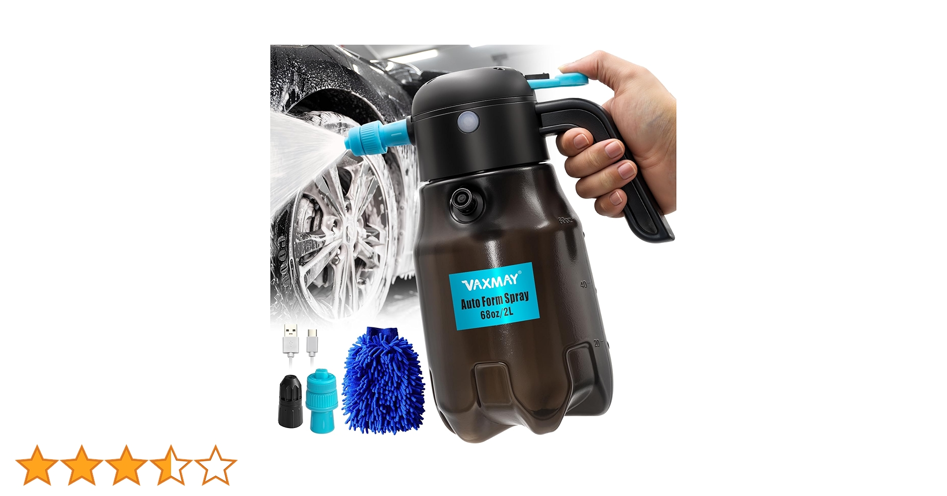 メンテナンス CARTON Electric Foam Sprayer Electric Foam Sprayer, Rechargeable Cordless Car Wash Foam